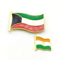 Custom Flag  Metal Badge Manufacture Rose Gold Plated Glitter Anime Cartoon Soft Hard Enamel Pin Custom Enamel Pin