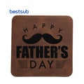 Promotion Progress Wholesale Custom Laser Engraving Classic Eco-Friendly Mini Blanks Square Leather Coaster for DK-CDF