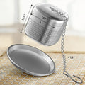 304 Stainless Steel Polished Portable Metal Tea Infuser with Spoons Creative Style Teapot Filter and Tea Ball for Tea Lovers