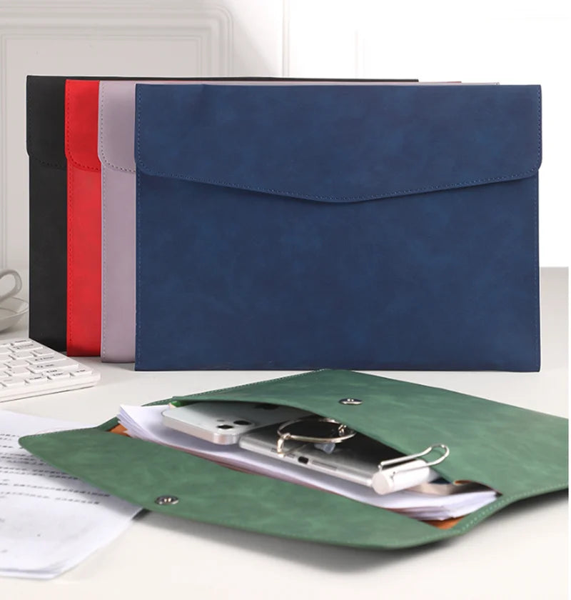 YY Factory File Bag Holder Office Business Document Folder PU Leather for Office Accessories Storage Bag
