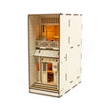 Custom Laser Cut 3D  Wooden Puzzle Bookend Book Nook Shelf Insert for Bookshelf Decor