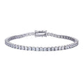 RINNTIN SMB06 Luxury Jewelry Quality Pulsera 925 Sterling Silver DE Color Moissanite Diamond Tennis Bracelet for Women Men