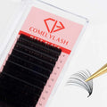 Easy Fanning Volume Lashes D Curl Mink Easy Fan Eyelash Extensions C-d 15-25MM Easy Fan 0.3 L Curl