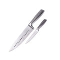 High Quality 100% Food Grade Easy Clean 2 Pcs Stainless Steel Hollow Handle Kitchen Knife Set