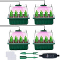 48-Cell Seed Starter Kit with Grow Lights Plastic Germination Tray for Efficient Seed Starting