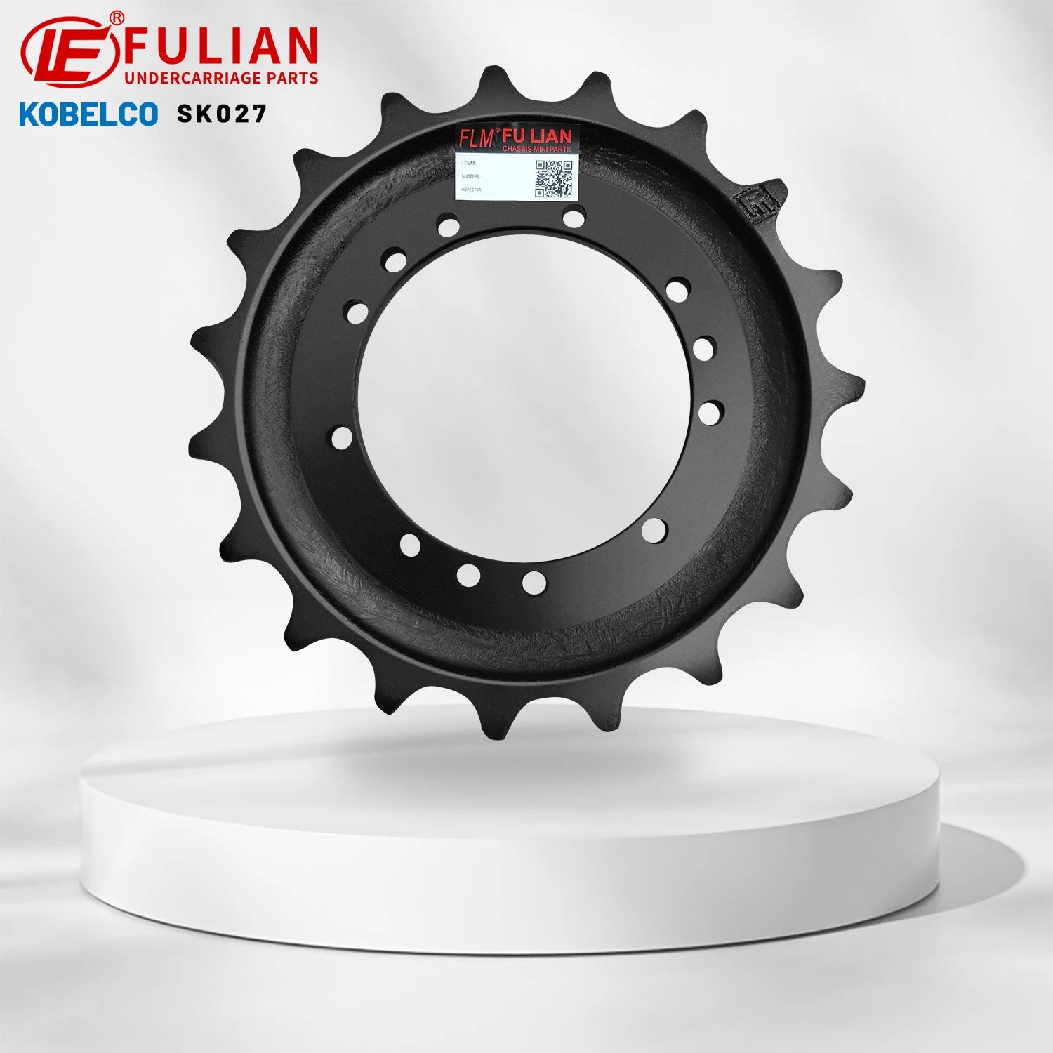 Mini Excavator Undercarriage Parts Drive Sprocket Compact Digger Chassis Sprocket for Kobelco SK027