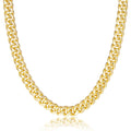 Hip Hop Street Stackable Jewelry Stainless Steel Necklace Statement Thick Chain Cuban Necklace for Women