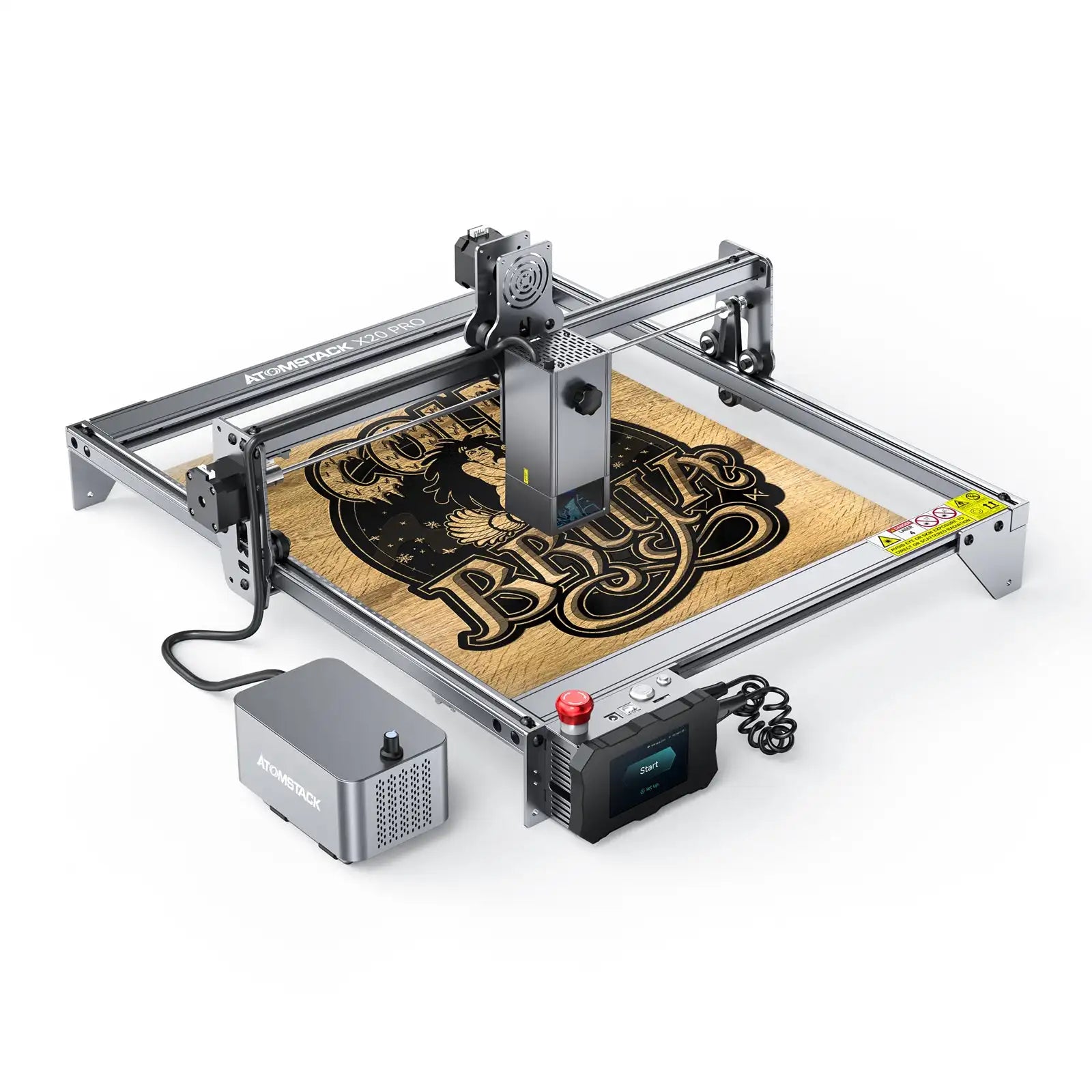 NEW ATOMSTACK X20 PRO 130W Laser Engraver Diode 20w Output Power Quad-Laser Engraving Cutting Machine Built-in Air Assist System