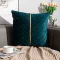 Velvet Gold Throw Pillow Cover Squared Throw Pillows/