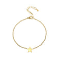 New Arrival Gold Plated Stainless Steel Tiny Star Charm Bracelet Cute Valentines Fashion Chain & Link Bracelets Gift