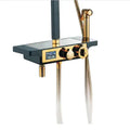Classic Single-Handle Digital Temperature Controller Polished Ceramic Valve Core Full Set Digital Water Mixers Shower