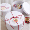 Custom Colorful Eco Friendly Cylinder Kraft Paper Round Box Empty Biodegradable Craft Cardboard Boxes Packaging