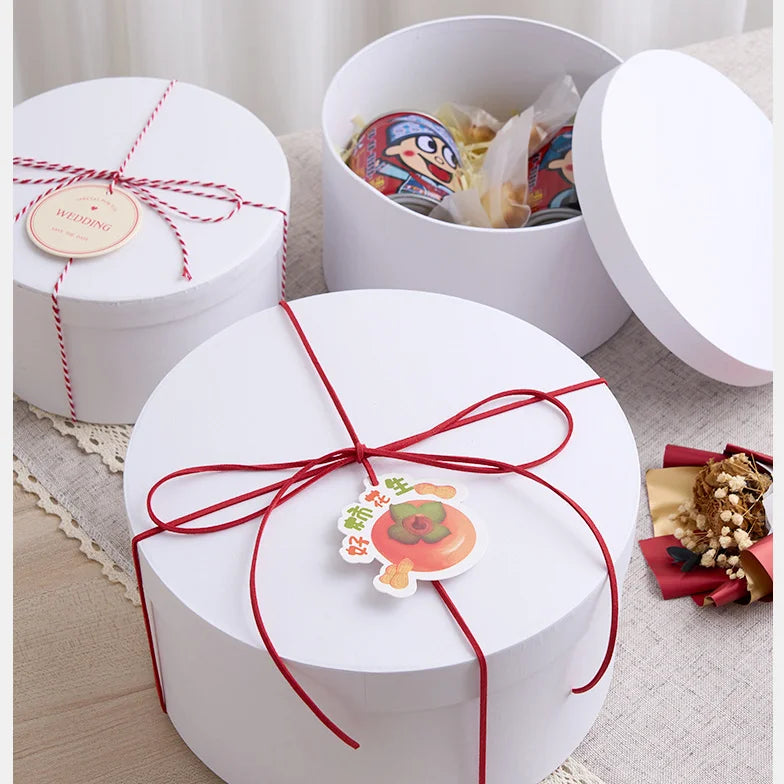 Custom Colorful Eco Friendly Cylinder Kraft Paper Round Box Empty Biodegradable Craft Cardboard Boxes Packaging
