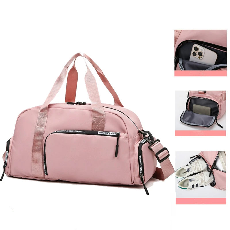 2025 Wet Dry Separation Oxford Waterproof Zipper Portable Fitness Travel Luggage Bag Large Capacity Yoga Women Men Swimming Bag