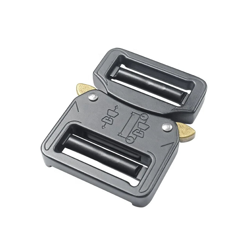 Factory Price  Heavy Duty 45mm Dual Adjustable Hardware Quick Release Buckle  Tactical Buckle 50mm Metal Frame Clasp