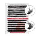 New Arrival 8-16mm Natural Thin Band Segment Eyelashes Private Label DIY Lash Extension Kit Cluster Lashes Kit