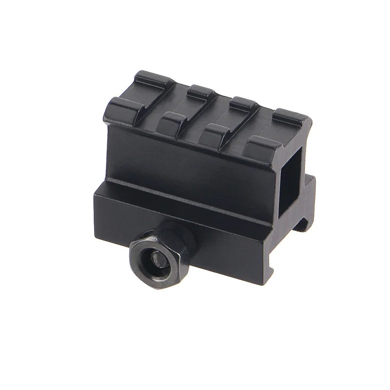 Tactical 3 Slots Riser Mount 40mm Length Hunting Telescopic Sight Riser 20mm Base Mount Adapter Bracket With QD Nut