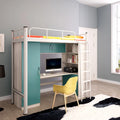 Modern Design Popular Kids School Furniture Wooden Bunk Bed with Metal Frame for Children