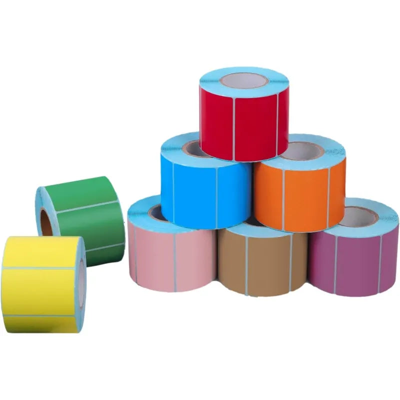 Custom Self-Adhesive 4x6 Inches Die Cut Waterproof Paper Shipping Label Sticker Roll 100x150mm for Supermarket Exhibition
