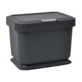 Home Kitchen Easy Cleaning Square Compost Bin Counter Food Indoor Kitchen Compost Waste Bin With Handle and Lid