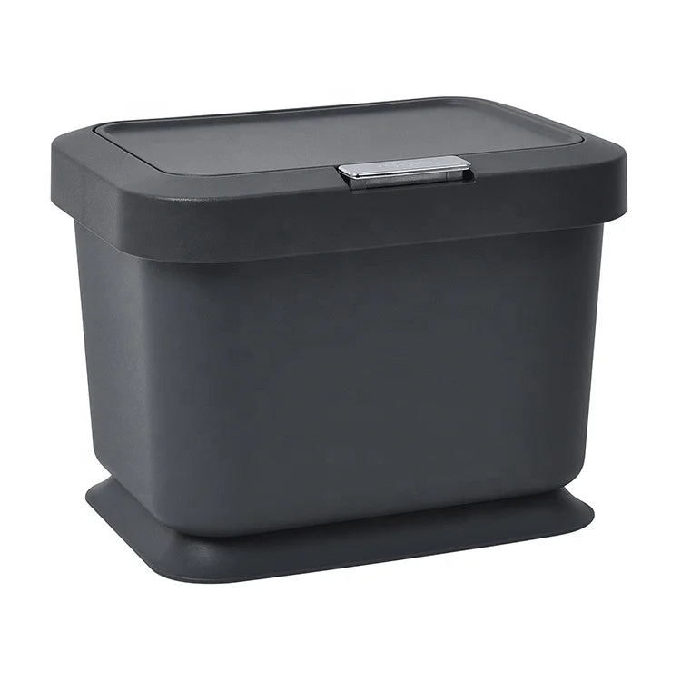 Home Kitchen Easy Cleaning Square Compost Bin Counter Food Indoor Kitchen Compost Waste Bin With Handle and Lid