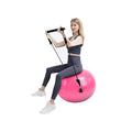 Hot custom logo yoga ball base chair with resistance bands