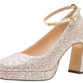 Spring and Autumn New Short High Heels Single Shoes Fashionable Rooted Fashion Sandals Single Shoes Versatile Pairs