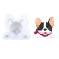 Hengya AK Custom Made Bowknot  3D Silicone Mousse Molds Ice Ball Molds for Decorating Fondant Cakes Bulldog Shape