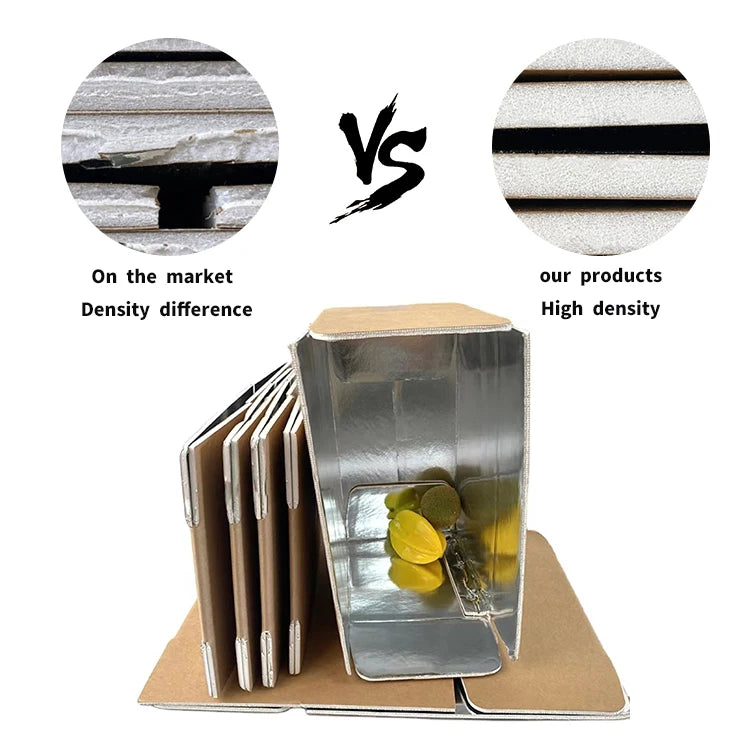 Factory-Designed Aluminum Foil Insulation Carton Box for Food Packaging Paper Boxes for Food Freezing Transportation