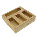 Bamboo Ziplock Bag Storage Organizer for Tidy Kitchen Drawer Openable Top Lids Baggie Organizer