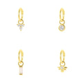 Rainbowking Hot New Product 925 Sterling Silver Jewelry Set Cartilage Piercing Single Earring Diamond Nose Ring Wearing Gift