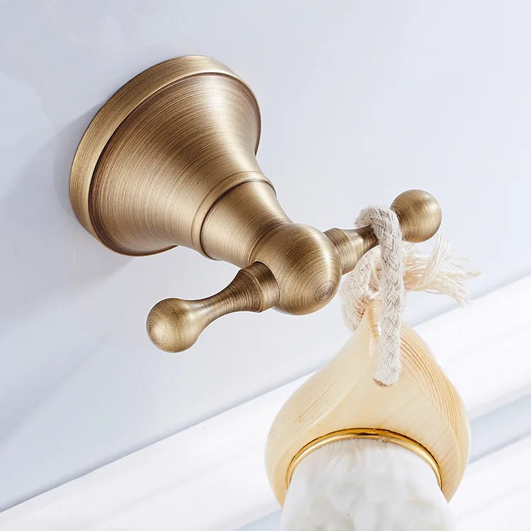 Brass Coat Hook European Antique Retro Bathroom Hardware Pendant Clothes Hook Single Hook TR0018