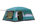 Wholesale Custom Two Rooms One Hall Straight Wall Large Glamping Camping Tents 8 10 12 Persons Waterproof Outdoor Family