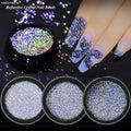New Mixed Nail Mermaid Pearl Aurora Magic Diamond Jewelry Half Bead Reflective Crystal Nail Beads