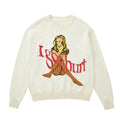Custom Knit Women Cardigan Jacquard Knitted Animal Pattern Casual Free Size Nylon/Cotton Sweater