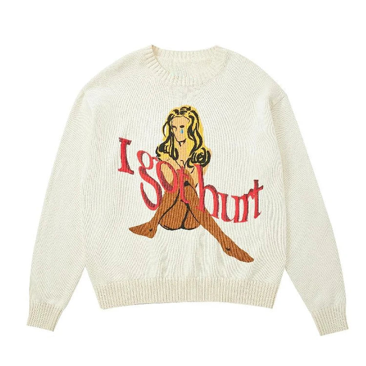 Custom Knit Women Cardigan Jacquard Knitted Animal Pattern Casual Free Size Nylon/Cotton Sweater