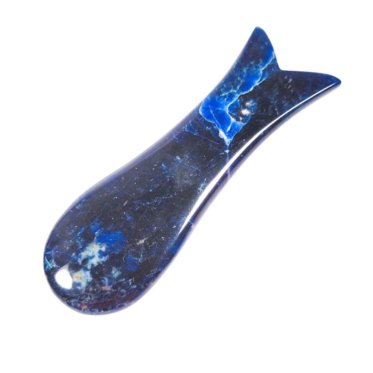 2026 Wholesale Eco-friendly pink Hair Jade Comb Massage Comb Sodalite Tool Gua Sha Stone Comb