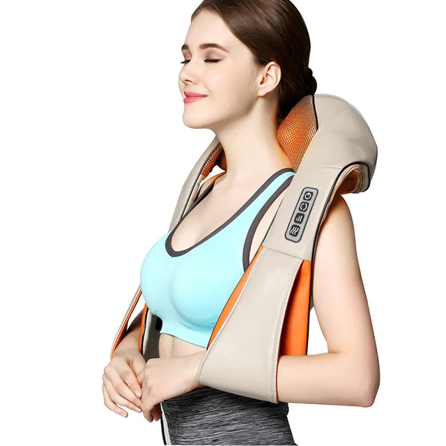 Electric Neck Shoulder Massager Shiatsu Back and Neck Massager Smart Neck Massage Body Muscle Pain Relief