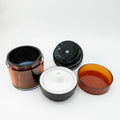 Wholesale 30g 50g Amber Brown Vacuum Cream Jar Press Style Cosmetic Airless Pump Jar for Skin Care Packaging