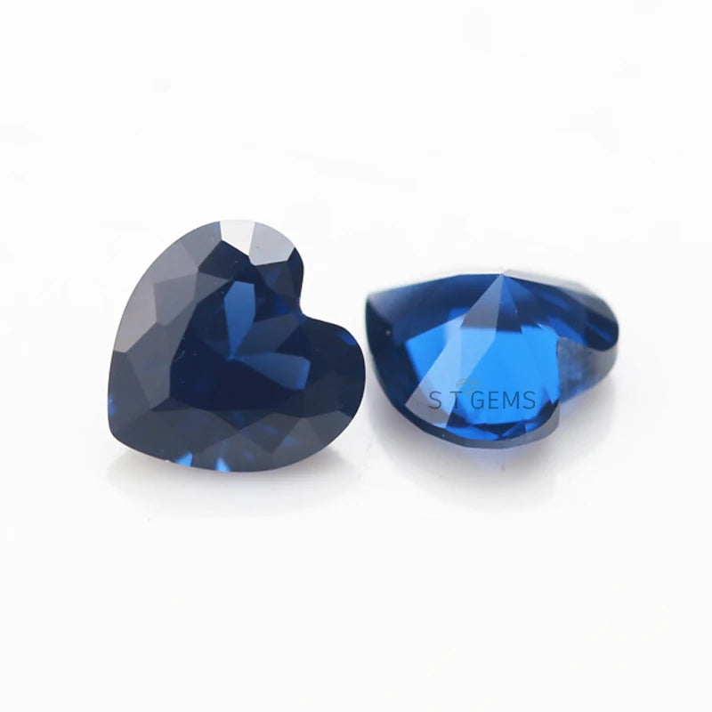 ST Gems Synthetic Multiple Sapphire Blue Heart Cut Nano Stones for Sale  Blue Nano Gems