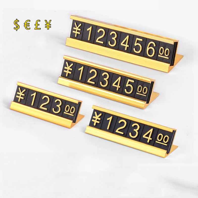 Modern Metal Digital Price Tag Electronic Shelf Label Digital Price Plate Display for Supermarket Retail Store