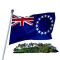 Promotional Product Factory Custom Logo 3x5 ft 100%Polyester Banderas Decorativas Outdoor Custom Cook Islands Flag
