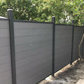 Outdoor WPC Eco-Friendly Yard Fence Panels with 3D Design Easy Assembly Rot Proof 6x8ft