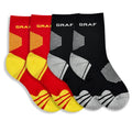 High Quality GRAF Unisex Compression Athletic Socks Nylon/Spandex Breathable Anti-Bacterial Quick Dry Sustainable Sports Grip