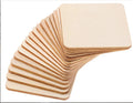 DIY 50 Pieces 4 X 4 Inch Unfinished Square Wood Slices Blank for Coasters Pyrography Painting Writing and Home Decorations