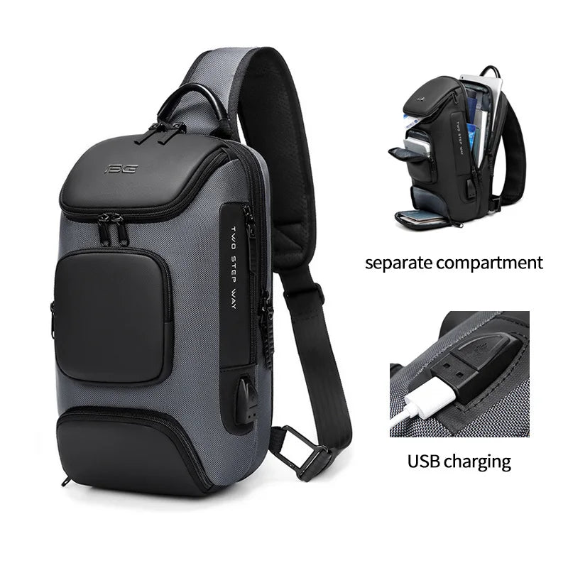 Factory Hot Sell Wholesale Casual Sling Shoulder Bag Fashion Men Crossbody Shoulder Chest Bag Men Sling Bag