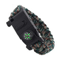 Adjustable Wristband Camping Multifunctional Kit Clasp Wholesale Custom Survival Bracelet with Compass