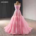 Beaded Ruched Prom Dress Off the Shoulder Wedding Gown Sleeveless Backless Evening Dress Rsm241102