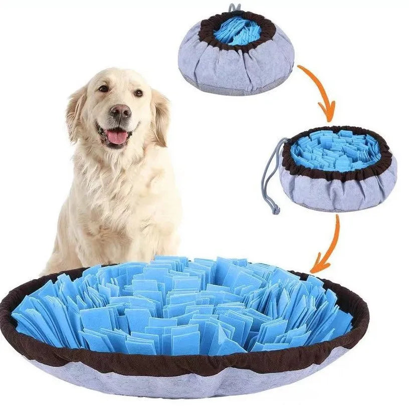 Hot Selling Adjustable Dog Snuffle Mat Pet Smell Training Dog Slow Feeding  Sniffing Mat Interactive Dog Puzzle Toy
