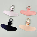Universal Phone Lanyard Patch  Metal slip D-Ring Mobile Phone Tether Tab in Rope Shape Metal Phone Clip